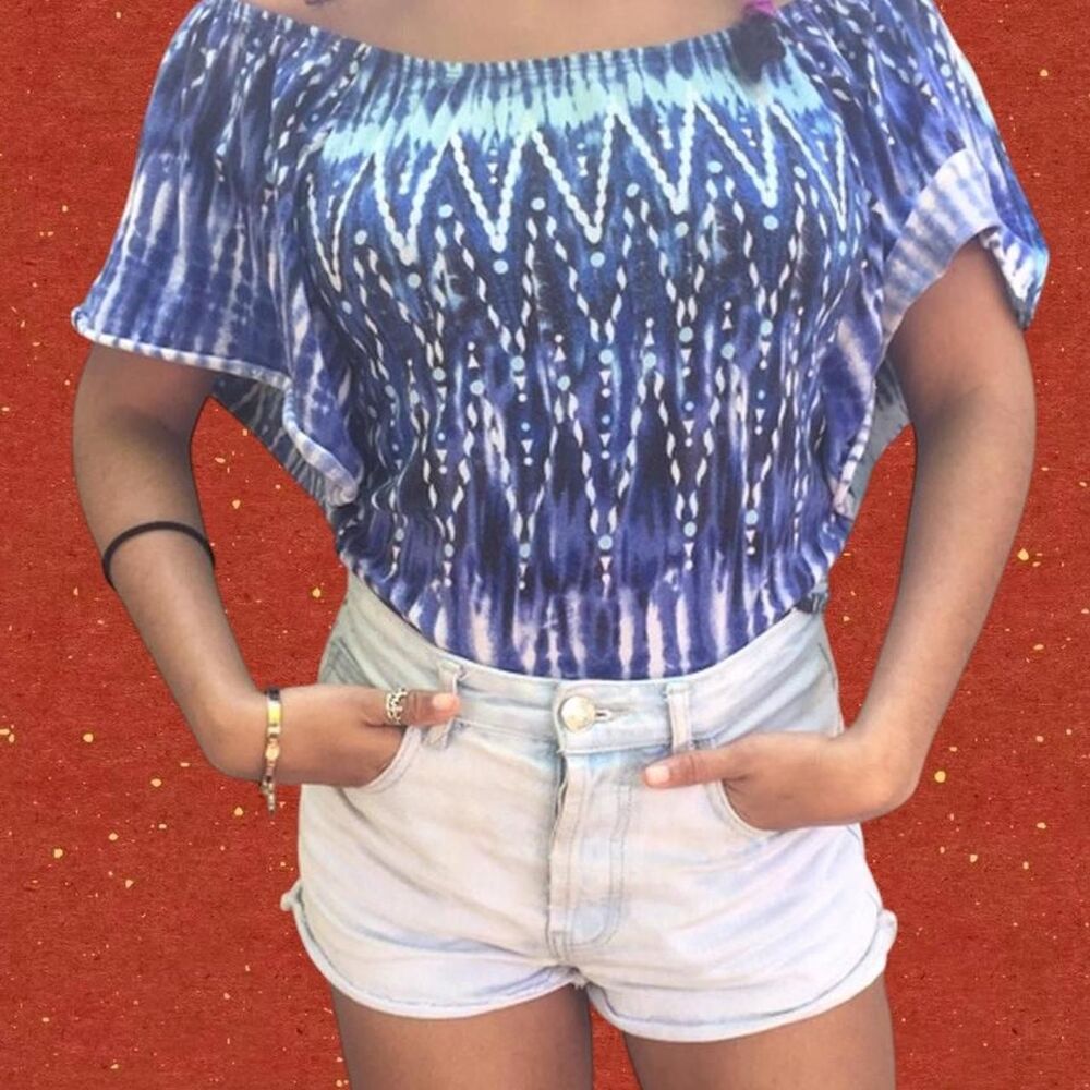 Early 2000s off the shoulder top